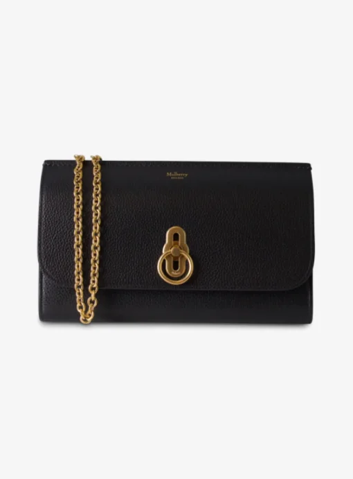 Amberley clutch leder zwart | DELSCHER. Fashion