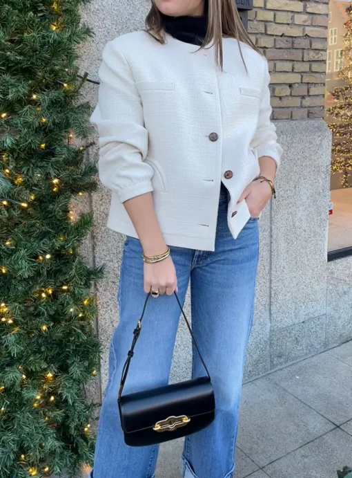 Blazer bomber offwhite | DELSCHER. Fashion