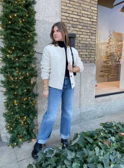 Blazer bomber offwhite | DELSCHER. Fashion