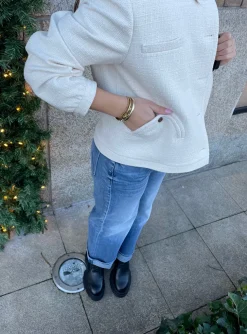 Blazer bomber offwhite | DELSCHER. Fashion