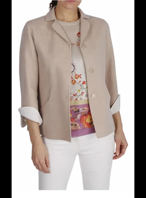 Blazer boxing beige/nature | DELSCHER. Fashion