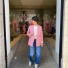 Blazer mantide roze | DELSCHER. Fashion