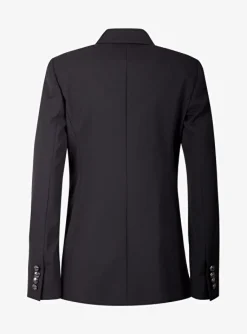 Blazer Reale double breasted zwart | DELSCHER. Fashion