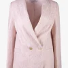 Blazer roze met gouddraad | DELSCHER. Fashion