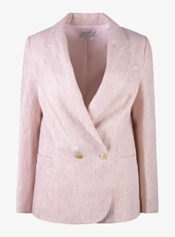 Blazer roze met gouddraad | DELSCHER. Fashion