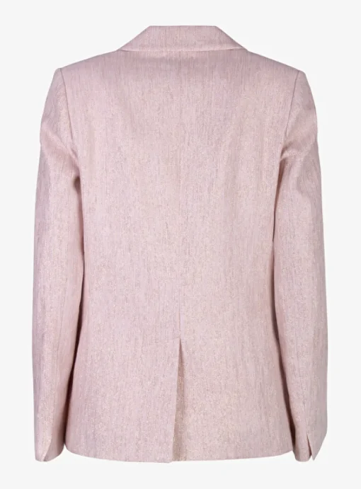 Blazer roze met gouddraad | DELSCHER. Fashion