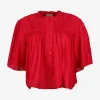 Blouse destiny rood | DELSCHER. Fashion