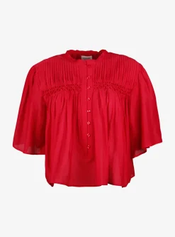Blouse destiny rood | DELSCHER. Fashion