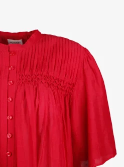 Blouse destiny rood | DELSCHER. Fashion
