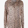 Blouse glans leopard | DELSCHER. Fashion
