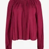 Blouse Imayae broderie raspberry | DELSCHER. Fashion