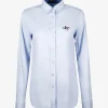 Blouse loas lichtblauw met eendje | DELSCHER. Fashion