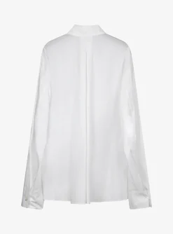 Blouse wit met bloem print | DELSCHER. Fashion