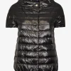 Bodywarmer gestept zwart | DELSCHER. Fashion