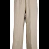Broek linnen kaki | DELSCHER. Fashion