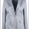 Broekpak grijsblauw | DELSCHER. Fashion