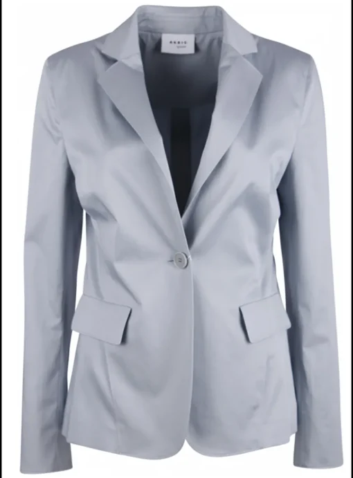 Broekpak grijsblauw | DELSCHER. Fashion