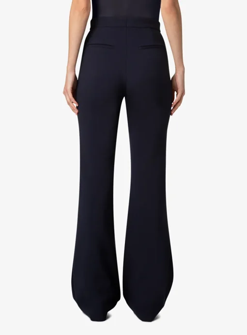 Broekpak marine met flared pantalon | DELSCHER. Fashion