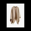 Cape dessin goud beige | DELSCHER. Fashion