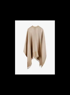 Cape dessin goud beige | DELSCHER. Fashion