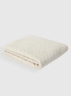 Chalk handdoek beige zig ziag | DELSCHER. Fashion
