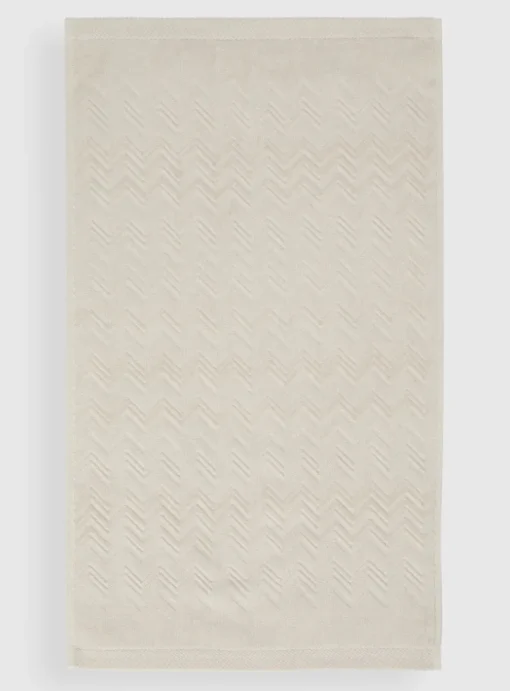 Chalk handdoek beige zig ziag | DELSCHER. Fashion