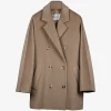 Coat rebus short 101801 camel | DELSCHER. Fashion