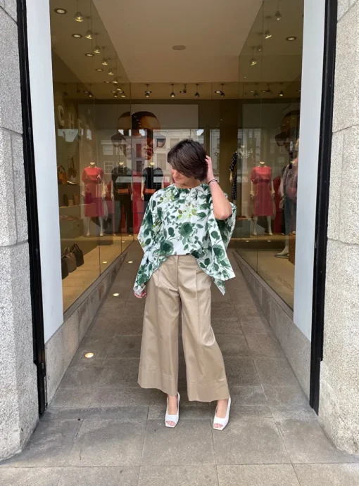 culotte Pantalon chelsy beige | DELSCHER. Fashion