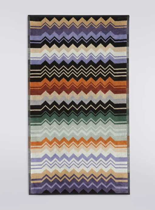Handdoek Giacomo zigzag 165 70cmx115cm | DELSCHER. Fashion