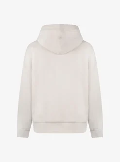 Hoody the cube beige met koordjes en logo | DELSCHER. Fashion