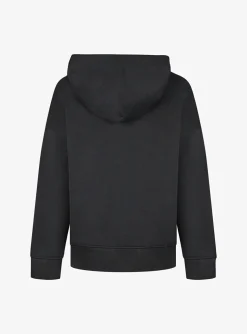 Hoody the cube zwart met koordjes en logo | DELSCHER. Fashion