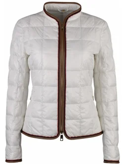 jack kort offwhite step met bies | DELSCHER. Fashion