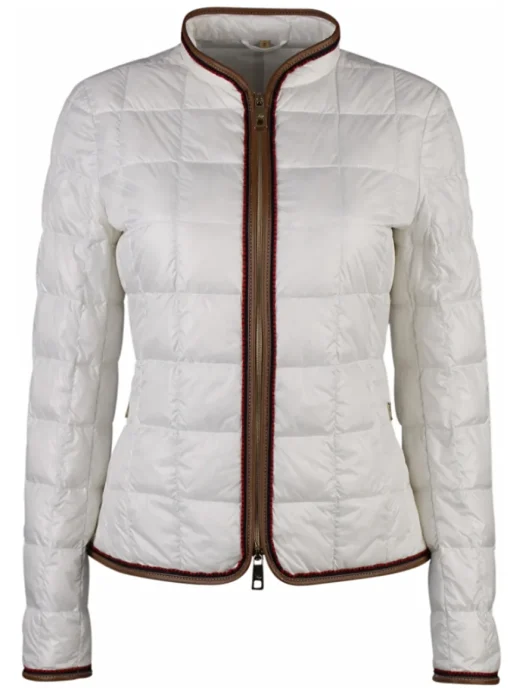 jack kort offwhite step met bies | DELSCHER. Fashion