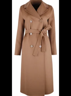 Jas double breasted camel | DELSCHER. Fashion