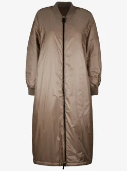 Jas greenb lange bomber camel | DELSCHER. Fashion