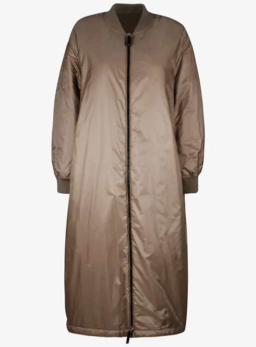 Jas greenb lange bomber camel | DELSCHER. Fashion