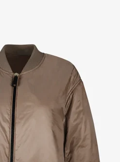 Jas greenb lange bomber camel | DELSCHER. Fashion