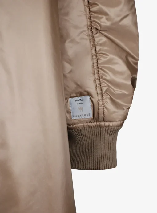 Jas greenb lange bomber camel | DELSCHER. Fashion