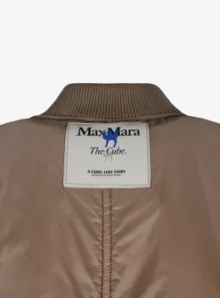 Jas greenb lange bomber camel | DELSCHER. Fashion