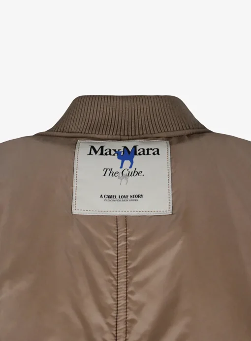 Jas greenb lange bomber camel | DELSCHER. Fashion