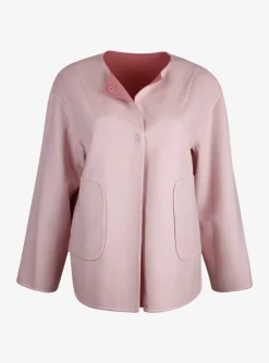 Jas kort reversible roze | DELSCHER. Fashion