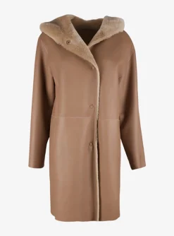 Jas Lammy camel | DELSCHER. Fashion
