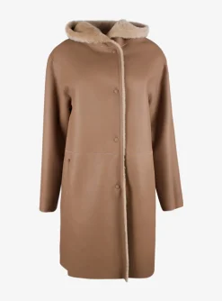 Jas Lammy camel | DELSCHER. Fashion