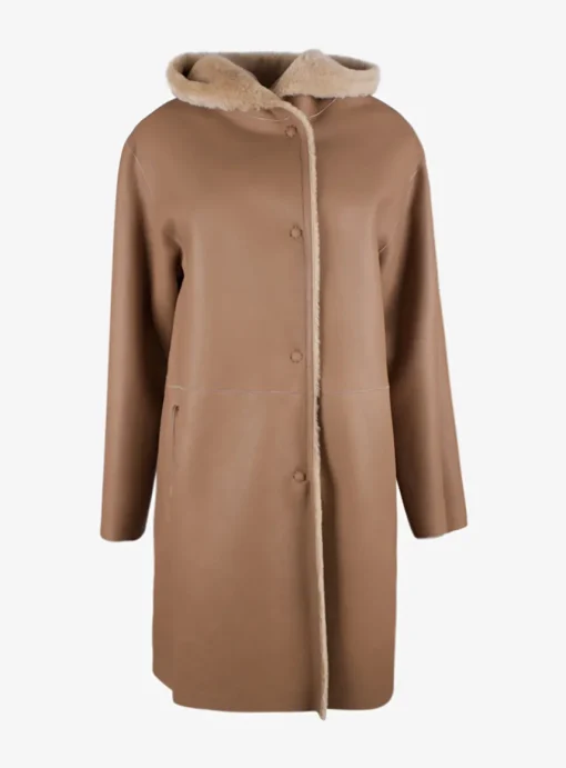 Jas Lammy camel | DELSCHER. Fashion