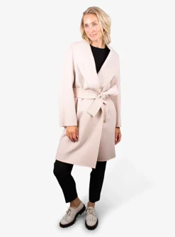 Jas Liana wol cashmere poederroze | DELSCHER. Fashion