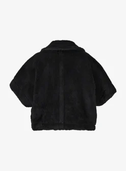 Jas newterzo1 kort teddy zwart | DELSCHER. Fashion