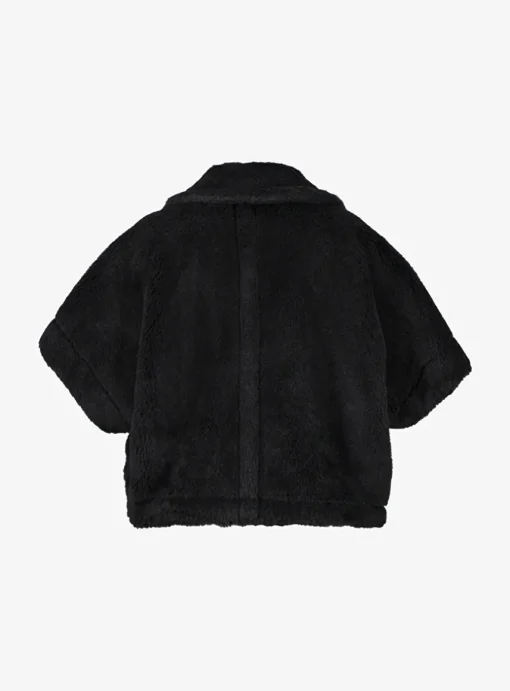 Jas newterzo1 kort teddy zwart | DELSCHER. Fashion