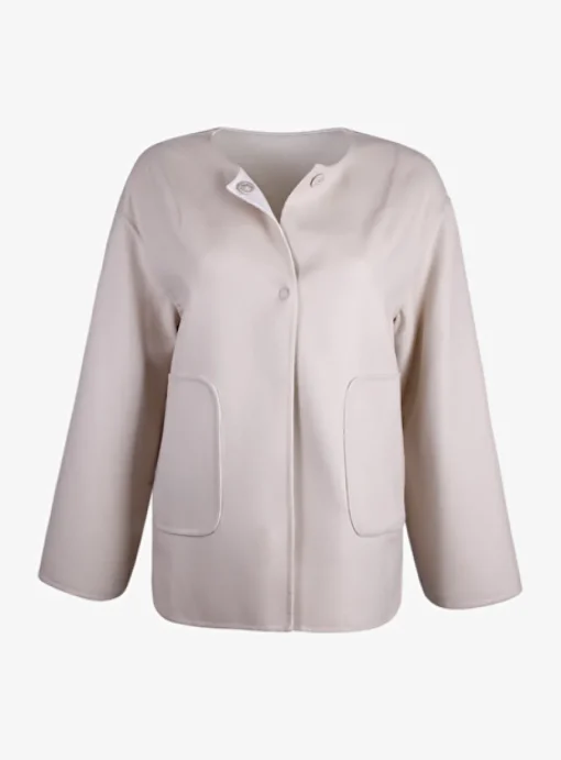Jas reversible beige | DELSCHER. Fashion