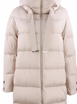 Jas step capuchon beige | DELSCHER. Fashion