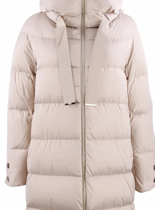 Jas step capuchon beige | DELSCHER. Fashion